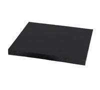 LLMWFA Panneau ABS noir solide, matériau de bricolage, feuille de plastique plate, accessoires de construction de modèles, planche facile à usiner(100x200x1mm)