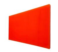 LLMWFA Panneau rectangulaire en polyuréthane for machines lourdes, feuille résistante à l'huile, amortisseur de vibrations, panneau PU, 1 pièce(Red,500x200x5mm)