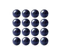 LLMWFA PerIes de lave Lapis améthyste, 60 pièces, Quartz for décoration DIY, en pierre naturelle Rose Malachite Lazuli verte 6mm(Blue Sand Stone)