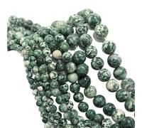 LLMWFA PerIes en vrac violettes de pierres précieuses naturelles 4 6 8 10 12mm, pierre naturelle ronde d'oeil tigre, perle d'espacement Jades d'agate d'améthyste(Peacock green,10mm x 35)