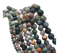 LLMWFA PerIes en vrac violettes de pierres précieuses naturelles 4 6 8 10 12mm, pierre naturelle ronde d'oeil tigre, perle d'espacement Jades d'agate d'améthyste(Blue-purple,12mm x 32)