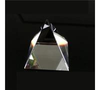 LLMWFA Pyramide de cristal 40 mm, verre optique polyédrique K9, pyramide rectangulaire équilatérale quadrangulaire for photo artistique