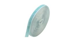 LLMWFA Ruban de velours Atrovirens noir rouge blanc Beige, rubans dentelle 10 mètres x 10mm, garniture en tissu brillant fait à la main for décoration fête(LIGHT BLUE)