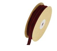 LLMWFA Ruban de velours Atrovirens noir rouge blanc Beige, rubans dentelle 10 mètres x 10mm, garniture en tissu brillant fait à la main for décoration fête(Burgundy)