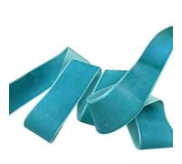LLMWFA Ruban de velours mince vintage couleur bleu noir, ruban en nylon simple face 38MM 1/3/5Yards, aucun extensible(Lake blue,1yard)