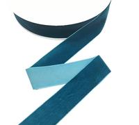 LLMWFA Ruban de velours polyester simple face, ruban Turquoise HoneyOrange DimGray, décoration couronne 6/10/5/20/38mm(SteelBlue,15mm x 5yards)