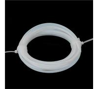 LLMWFA Tube en PTFE bleu blanc rouge noir, Ptfe for extrudeuse B0WDEN ID2mm OD4mm 1M/2M, Filament 1.75mm encler 3 pièces d'imprimante 3D(White,1 Meter)