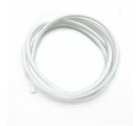 LLMWFA Tube en Silicone de 2 mètres, Tuyau Caoutchouc Flexible plomberie colorée, for connecteur Boisson ID 3 4 5 6 7 8 9 10 12mm(White,2metersx12mmx8mm)