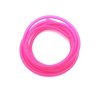 LLMWFA Tube en Silicone de 2 mètres, Tuyau Caoutchouc Flexible plomberie colorée, for connecteur Boisson ID 3 4 5 6 7 8 9 10 12mm(Rose Red,2metersx7mmx4mm)