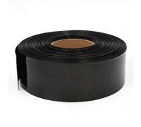 LLMWFA Tube thermorétractable en PVC de 1M, Manchon câble 54 57 60 66 70 73 242 255mm, enveloppe Film au Lithium, Kit Gaine Bleu Blanc Rouge(Black,133mm)