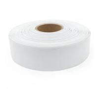 LLMWFA Tube thermorétractable en PVC de 1M, Manchon câble 54 57 60 66 70 73 242 255mm, enveloppe Film au Lithium, Kit Gaine Bleu Blanc Rouge(White,88mm)