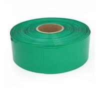 LLMWFA Tube thermorétractable en PVC de 1M, Manchon câble 54 57 60 66 70 73 242 255mm, enveloppe Film au Lithium, Kit Gaine Bleu Blanc Rouge(Green,54mm)