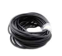 LLMWFA Tuyaux élastiques en Caoutchouc Latex 2M/5M, Tube Naturel, Tube à Bande de Tension Haute résilience 1.6 2 3 4 5 9 10 12 14 17mm(Black,5Mx1.7mmx4.5mm)