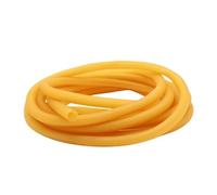 LLMWFA Tuyaux en Caoutchouc Latex Naturel, Bande élastique Haute résilience IDxOD 1.6~18mm, Tube Jaune for l'exercice Physique pièce(5 Meters X 3MM X 5MM)