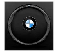 LLNOM Car Anti-slip Leather Steering Wheel Cover Compatible for BMW M Power M3 M4 M5 E36 E39 E46 E60 E90 E91 F01 F10 F15 F20 F30 G05 X1 X3 X5 X7 pompes hydrauliques(Black (BMW))