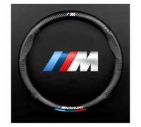 LLNOM Car Anti-slip Leather Steering Wheel Cover Compatible for BMW M Power M3 M4 M5 E36 E39 E46 E60 E90 E91 F01 F10 F15 F20 F30 G05 X1 X3 X5 X7 pompes hydrauliques(Black (BMW M))