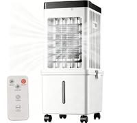 LLNWDNB 3 en 1 Climatiseur Mobile 15L Climatiseur Portable sans Évacuation 3Vitesses 3Modes Minuterie 7,5H Télécommande Économie d'énergie Rafraîchisseur d'air Portable Ventilateur Salon Chambre A