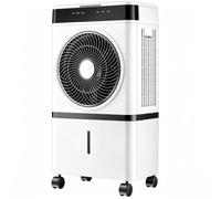 LLNWDNB Climatiseur Mobile sans Évacuation Rafraîchisseur d'air Portable 40W Minuteur 12H Sortie d'air Rotative 360° Réservoir d'eau 15L 3 Vitesses 2 Blocs Réfrigérants Remote Control,1
