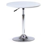 LLNWDNB Table de Bar Table Haute Table Bistro Ronde Ilot Central Plateau Table Réglable en Hauteur Pied en Acier Pivotant pour Le Salon La Cuisine Ou Le Balcon Réunification A,50CM