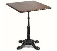 LLNWDNB Table de Bar Table Haute Table d'appoint Carrée pour Canapé Tables Basses pour Le Salon Table Bar Ronde Table Haute en Bois Table Centrale Rétro A,80CM