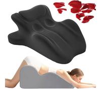 LLNWYGEB Oreiller de Couple 27° pour Plus d'intimité et de Confort - Design Ergonomique pour Les Couples, Coussin en Mousse à mémoire de Forme pour Les Couples,Noir