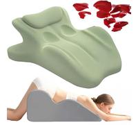 LLNWYGEB Oreiller de Couple 27° pour Plus d'intimité et de Confort - Design Ergonomique pour Les Couples, Coussin en Mousse à mémoire de Forme pour Les Couples,Vert