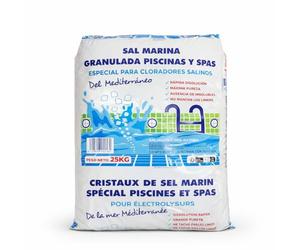 Llofer - 10 Sacs de sel Fin pour Piscine (Dissolution Rapide) - 25kg