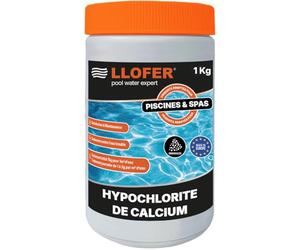 Llofer 1Kg Hypochlorite de Calcium granulés - Chlore Choc - Eau Verte & Trouble - chloration Choc Piscine
