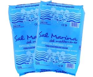 Llofer - 2SEL25KG, 2 Sacs de sel Fin pour Piscine (Dissolution Rapide) - 25kg