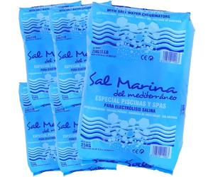 Llofer - 5SEL25KG, 5 Sacs de sel Fin pour Piscine (Dissolution Rapide) - 25kg