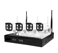 LLOOPK Caméra de sécurité, Enregistreur De Disque Dur De Moniteur De Télévision en Circuit Fermé 4CH NVR