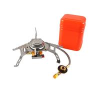LLOOPK Cuisinière Coupe-Vent Coupe-Vent De Pique-Nique De Camping/cuisinière Fendue Extérieure De Cuisinière À Gaz Portative(with igniter)