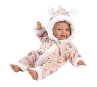 Llorens 1063302 Poupée aux Yeux Bleus et Corps Doux avec Tenue Rose et tétine 32 cm