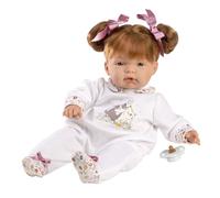 Llorens 13854 JOELLE - Poupée réaliste avec corps en tissu doux - 38 cm - les deux endommagés