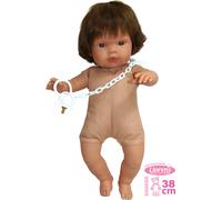 Llorens 385L LOLA - poupée réaliste avec sons et corps en tissu doux - 38 cm