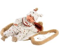 Llorens 38945 JOEL - poupée réaliste avec sons et corps en tissu doux - 38 cm