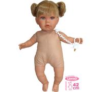 Llorens 424J JULIA - poupée réaliste avec sons et corps en tissu doux - 42 cm