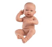 Llorens 84302 NEW BORN DOLL - Poupée bébé réaliste avec corps entièrement en vinyle - 43 cm