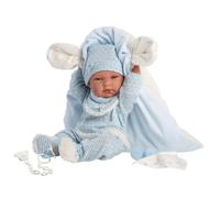 Llorens Baby Doll Nico Blue with Pillow and Playcloth 40 cm