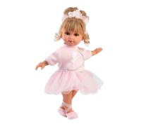 Llorens Elena 1053554 Poupée Ballerine aux Yeux Bleus et Cheveux blonds avec Corps Souple, Tutu et Chaussures de Ballet 35 cm