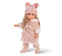 Llorens LL53525 Elena Poupée aux Cheveux blonds et Yeux Bleus, avec Corps Souple, avec Tenue Tendance, 35 cm