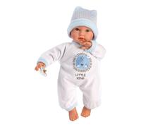 Llorens Mini Baby Doll Cuquito Bleu vierge avec son 30 cm