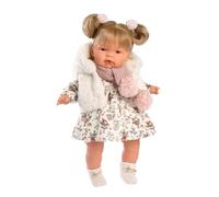 Llorens Poupée pleureuse Joelle rose vierge avec son 38 cm