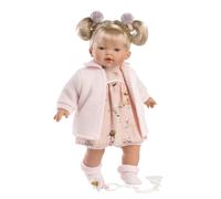 Llorens Poupée pleureuse Aitana rose avec son 33 cm