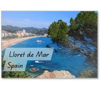 Lloret De Mar Beach (Costa Brava, Espagne), Aimant de réfrigérateur