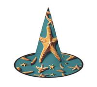 LLOTPQ Lot de 3 chapeaux de sorcière pour Halloween, plage, motif étoile de | Serre-tête pour festival, sorcière, carnaval, déguisement, intérieur et extérieur, femmes, hommes, femmes