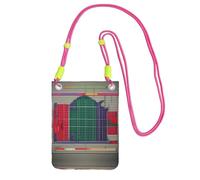 LLOTPQ Sac de transport noir pour téléphone portable - Sac à bandoulière pour l'école avec motif mathématiques, sangle universelle, idéal pour les déplacements, le shopping, Fuchsia, Taille unique