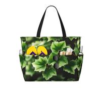 LLOTPQ Sac fourre-tout pliable de grande capacité avec imprimé éclaboussures de peinture, parfait pour les vacances en famille et une utilisation quotidienne, Arbre en fleurs de lierre, Taille unique