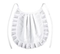 LLOUSSAK Tablier Blanc Pour Cosplay - Costume Serré Bouffant à la Taille, Mini Demi-Tablier de Cuisine Pour Enfants