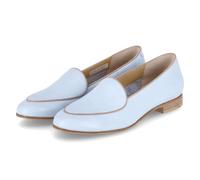 LLOYD 1573118 Pantoufles en cuir lisse pour femme en bleu, bleu, 38 EU